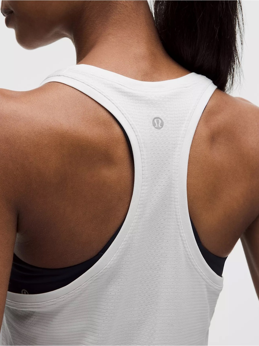 Lululemon Light Gray Ribbed Racerback Tank Top - Size 4 (Fits XS/S)